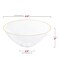Clear with Gold Rim Organic Round Disposable Plastic Bowls - 32 oz. (60 Bowls)